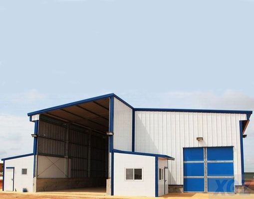 Boyalı yapısal çelik askı Endüstriyel prefabrik depo binası