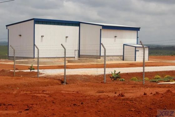 Boyalı yapısal çelik askı Endüstriyel prefabrik depo binası