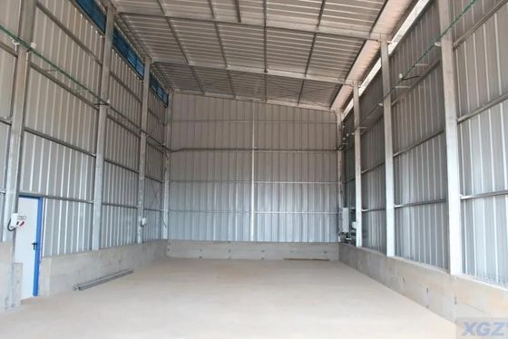 Boyalı yapısal çelik askı Endüstriyel prefabrik depo binası