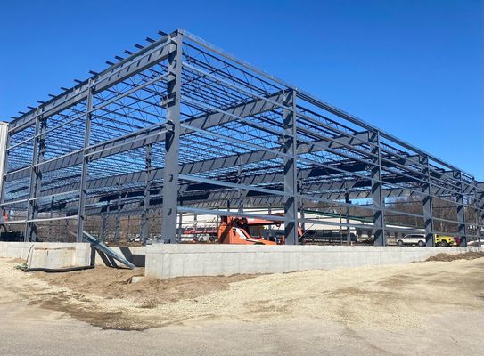 Modern Çelik Yapı Bina Galvanizli Endüstriyel Çelik Depo İnşaatı