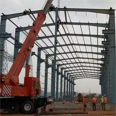 Yüksek Deprem Direnciyle Hafif Prefab Metal Çelik Depo Binası