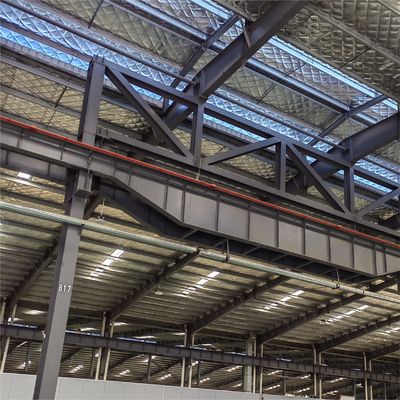 SGS Çelik Yapı Binanı Q355 Metal Çelik Yapı Sıcak Lastikli