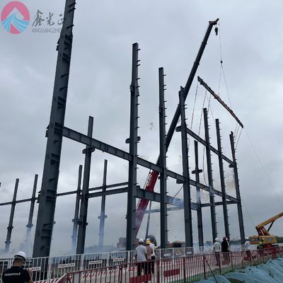 Boyalı çelik kiriş depoları prefabrik çelik depo binaları CE sertifikası