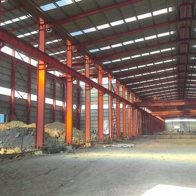 Su geçirmez çelik yapı atölyesi düşük karbonlu yangın prefab metal atölyesi