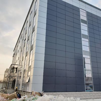 Q355B Çelik Çerçeve Çok Katlı Çelik Yapı Ofis Binası