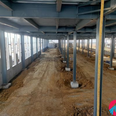 Galvanizli Metal Çerçeve Atölyesi H Bölümü Çelik Güçlü Deprem Direnci