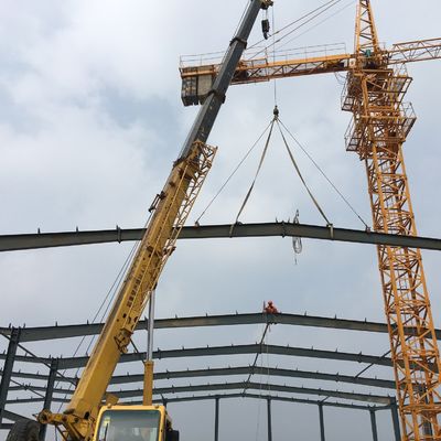 Galvanizli Metal Çerçeve Atölyesi H Bölümü Çelik Güçlü Deprem Direnci