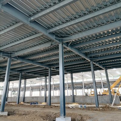 Q355B Prefabrik Çelik İnşaat Prefabrik Çelik Depo Binaları ODM