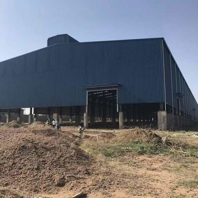 CE Prefab depo binası galvanizli ekonomik kaynaklı H tipi çelik