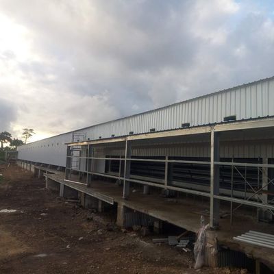 Galvanizli Yaprak Çiftlik Evleri Çelik Yapı Çiftçi Tavuk Evleri