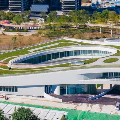 Galvanizli Çelik Sergi Salonu Yangına Karşı Endüstriyel Prefabrik Binalar