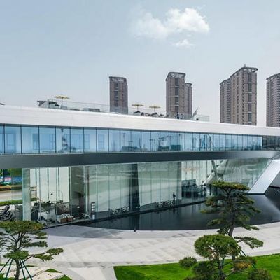 SGS Çelik Çerçeve Ofis Binaları Q235B Deniz Manzarası Metal Çerçeve Binaları