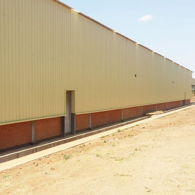 Q235 Çelik Yapı Atölyesi Prefab Metal Depo SGS Sertifikası