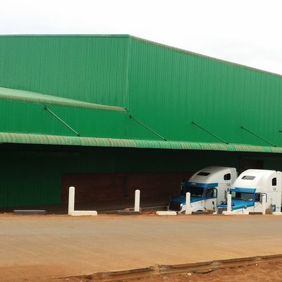 Korozyona dayanıklı prefabrik metal depo binası galvanizli