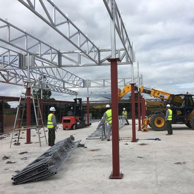 Bolt Bağlantısı Çelik Prefabrik Evler Q355B Prefabrik Metal Evler