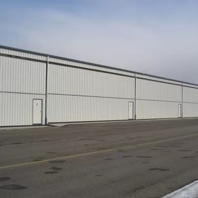 ODM Yapısal Çelik Hangar Modüler Korozyona Direnci Prefab Havacılık Hangarı