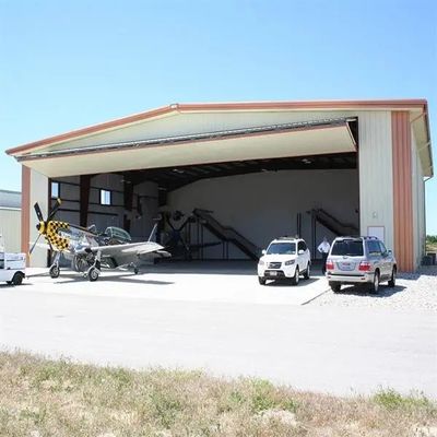 Yangına Direnme Sınıfı A Q345B Hafif Ağırlık Prefabrik Çelik Hangar Yapısal Çelik Hangar