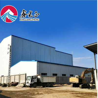 Hızlı Yapılandırılmış Prefabrik Çelik Yapı Bina Depo için Sıcak Daldırılmış
