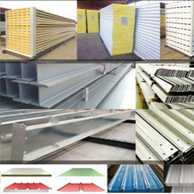 Hızlı Yapılandırılmış Prefabrik Çelik Yapı Bina Depo için Sıcak Daldırılmış