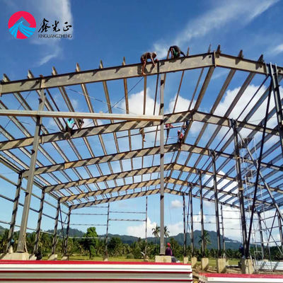 Purlin Prefab Depo Bina Çelik Yapı Boyalı Yüzey Tedavisi