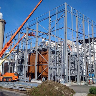 Ayarlanabilir Çelik Yapı Dolaşımlı Kapılı Depo Binası