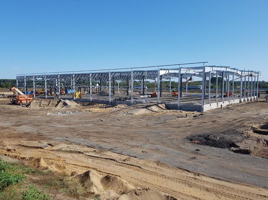 Galvanizli Metal Binalar Atölyesi Çelik Yapı ISO Sertifikası