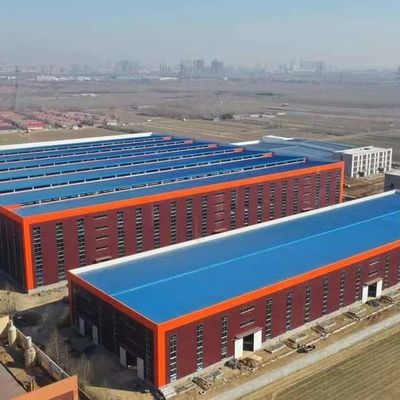 Korozyona dayanıklı prefabrik metal depo binası OEM Portal çerçeve ile