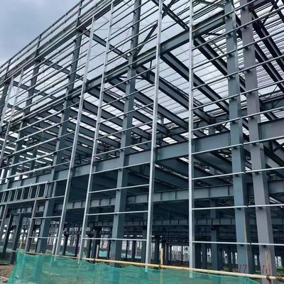 Korozyona dayanıklı prefabrik metal depo binası OEM Portal çerçeve ile