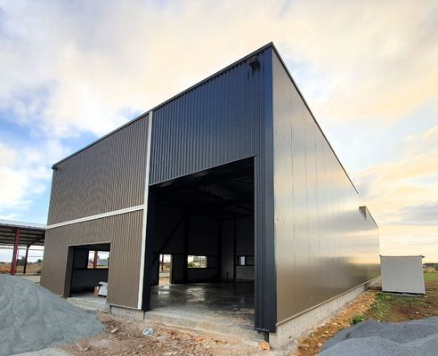 Çelik Yapı Hangar Hazırlanmış Sıcak Lastiklenmiş Galvanizli Depo Bina Çadır