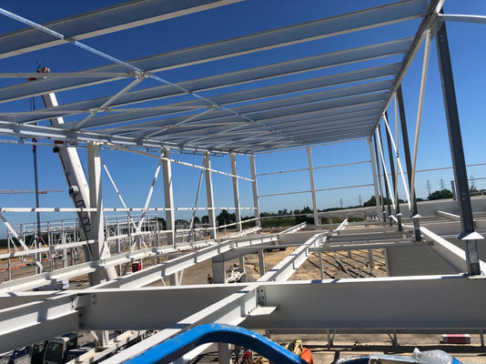 Çelik Yapı Hangar Hazırlanmış Sıcak Lastiklenmiş Galvanizli Depo Bina Çadır