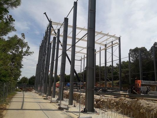 Çelik Yapı Hangar Hazırlanmış Sıcak Lastiklenmiş Galvanizli Depo Bina Çadır