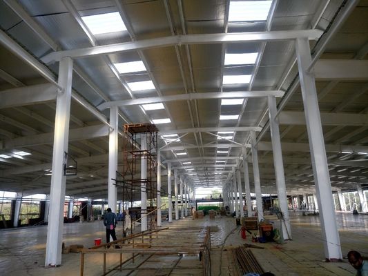 Çelik Yapı Hangar Hazırlanmış Sıcak Lastiklenmiş Galvanizli Depo Bina Çadır