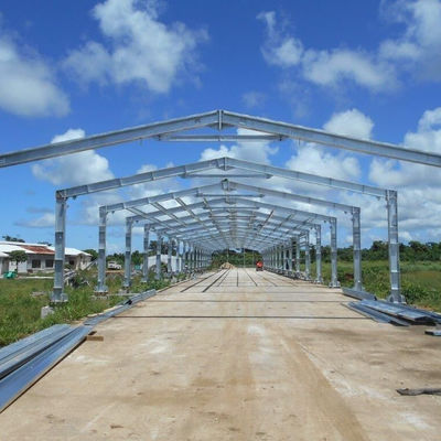PVDF/PVC kaplı yelkenli çelik atölyesi 150KM/h rüzgar yükü ve kurulum