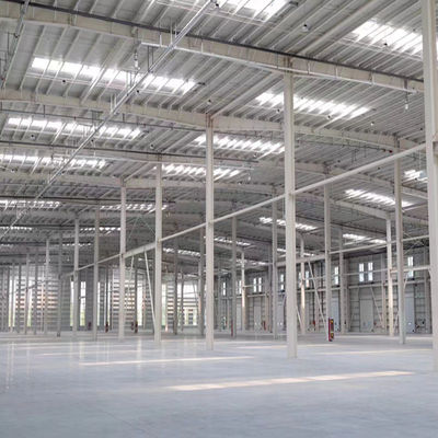 Uzun Uzaylı 5-16 mm Flange Çelik Yapı Daha Düşük İşgücü Maliyetiyle Depo Bina