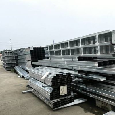Yüksek katmanlı çelik yapı inşaat depo sıcak galvanizli OEM