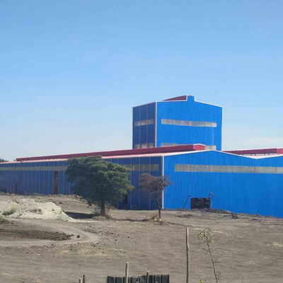 Flanş Kalınlığı 5-16mm Çeliç Fabrikasyon Depo Çizimi PKPM ile Yeterli Ağır Güçlü Çelik Yapılar ve Projeler