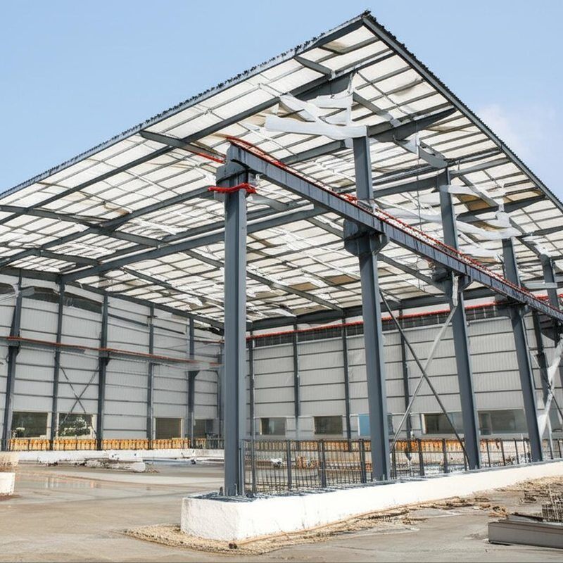 Alüminyum alaşımlı pencere de dahil olmak üzere daha uzun ömürlü çelik yapı binası Optimized Steel Structural Building