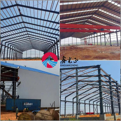 Galvanizli Metal Uçak Hangarı Metal Depo Binaları Q355B