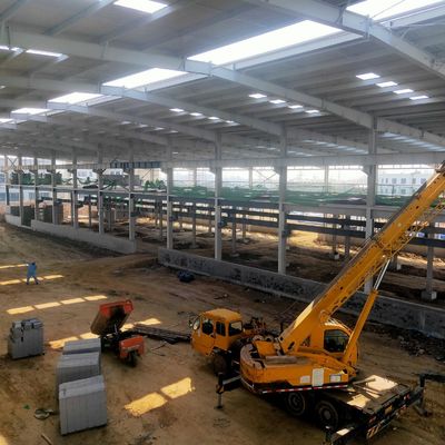 Galvanizli Metal Çerçeve Atölyesi H Bölümü Çelik Güçlü Deprem Direnci