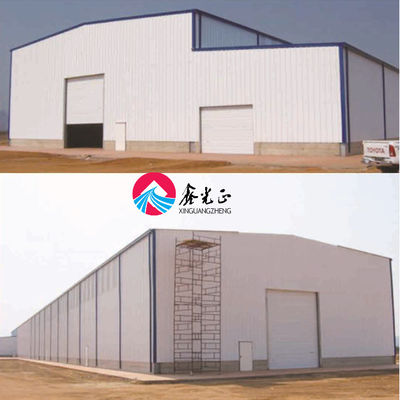 Hızlı Yapılandırılmış Prefabrik Çelik Yapı Bina Depo için Sıcak Daldırılmış