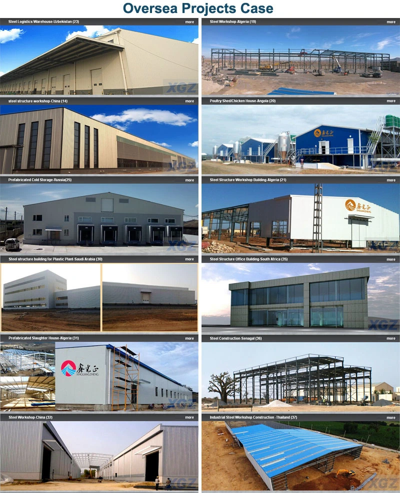 Modern Çelik Yapı Bina Galvanizli Endüstriyel Çelik Depo İnşaatı 4