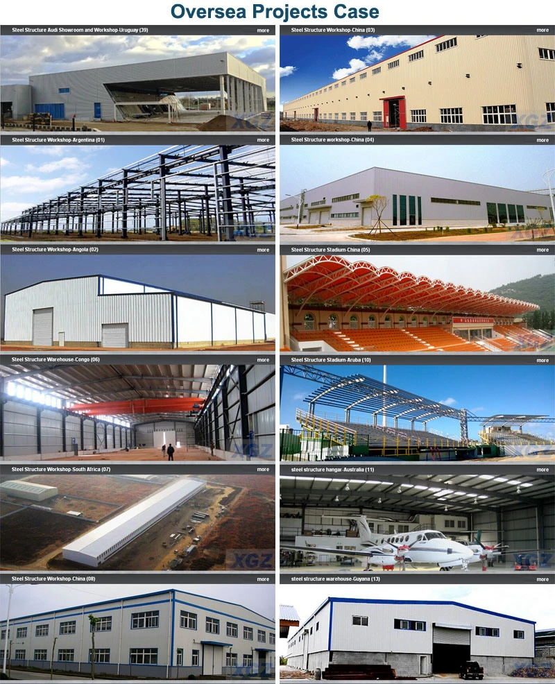 Modern Çelik Yapı Bina Galvanizli Endüstriyel Çelik Depo İnşaatı 5